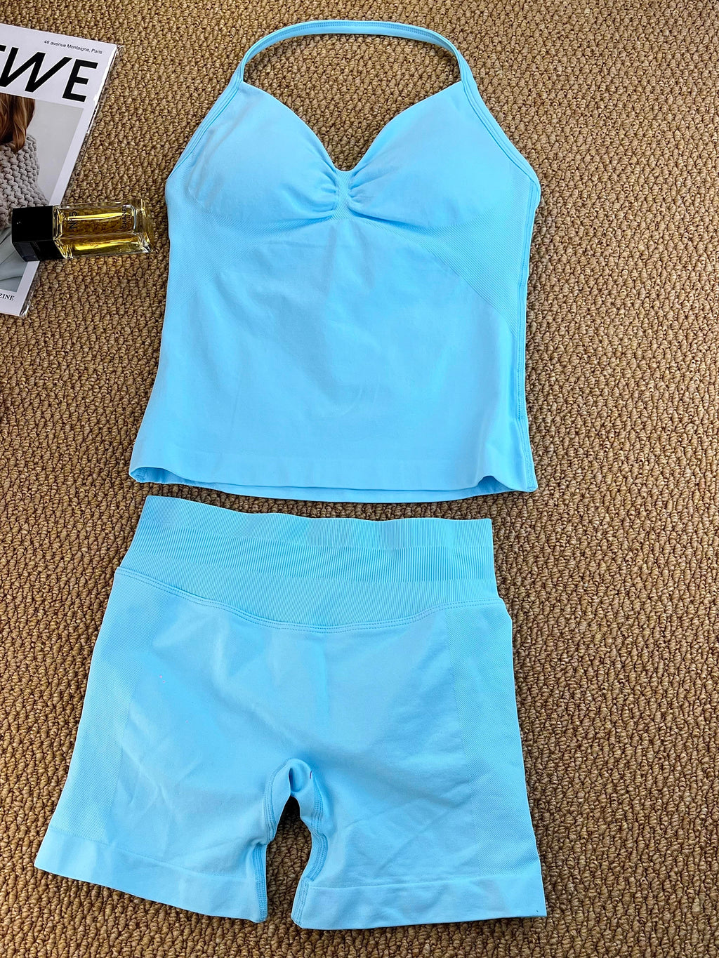 Impact Longline Strappy Top and Impact Shorts|4.5'