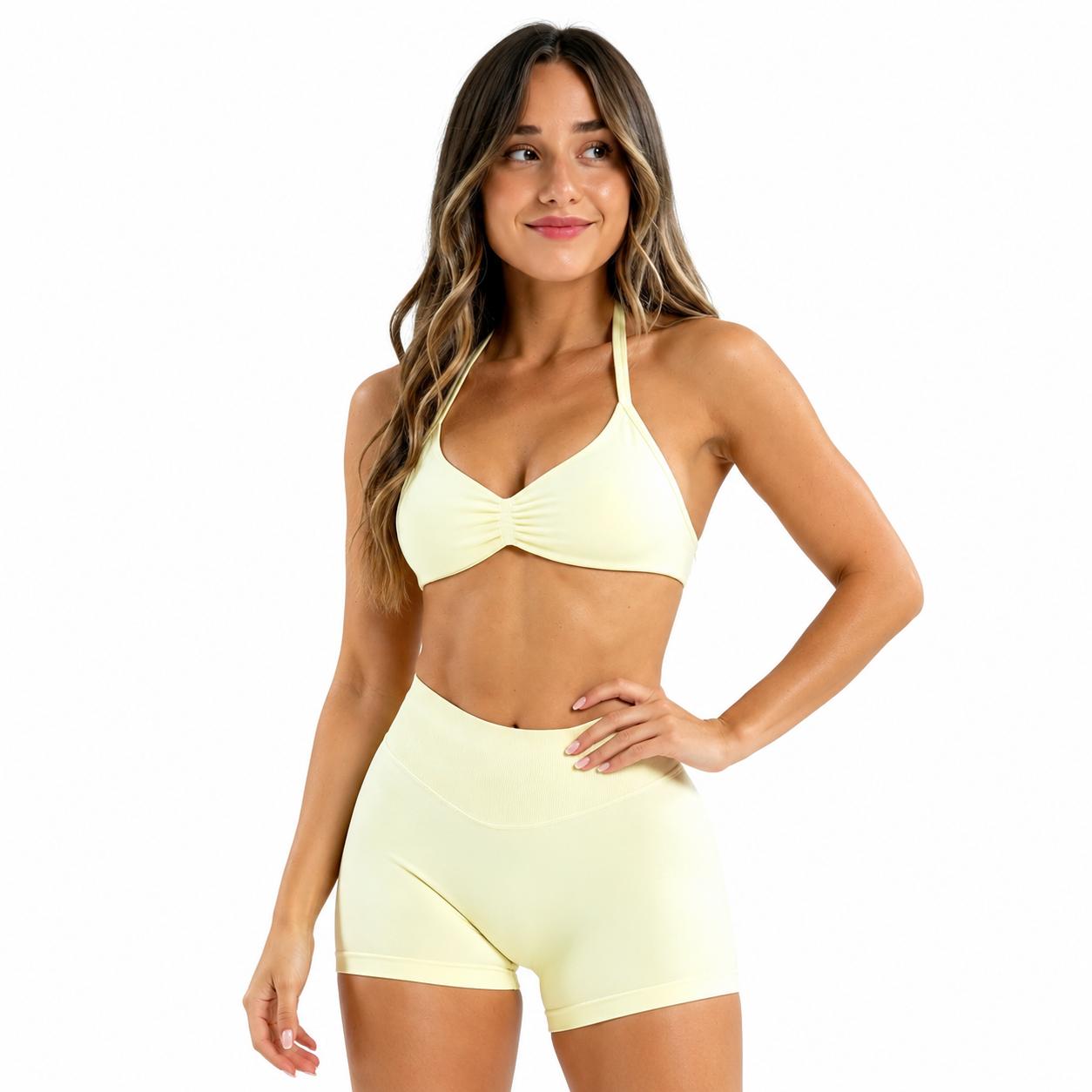 2 Piece Impact Strappy Bra and Impact Shorts|4.5'