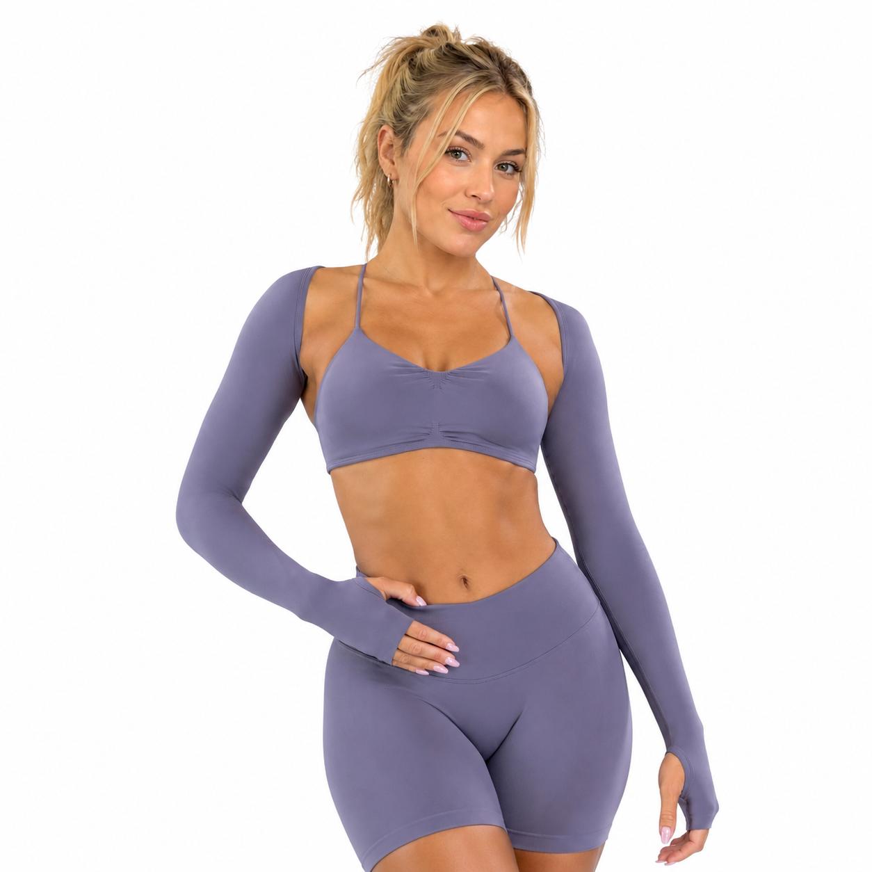 3 Piece Vision Shrug and Vision Sports Bra and Impact Shorts|4.5'