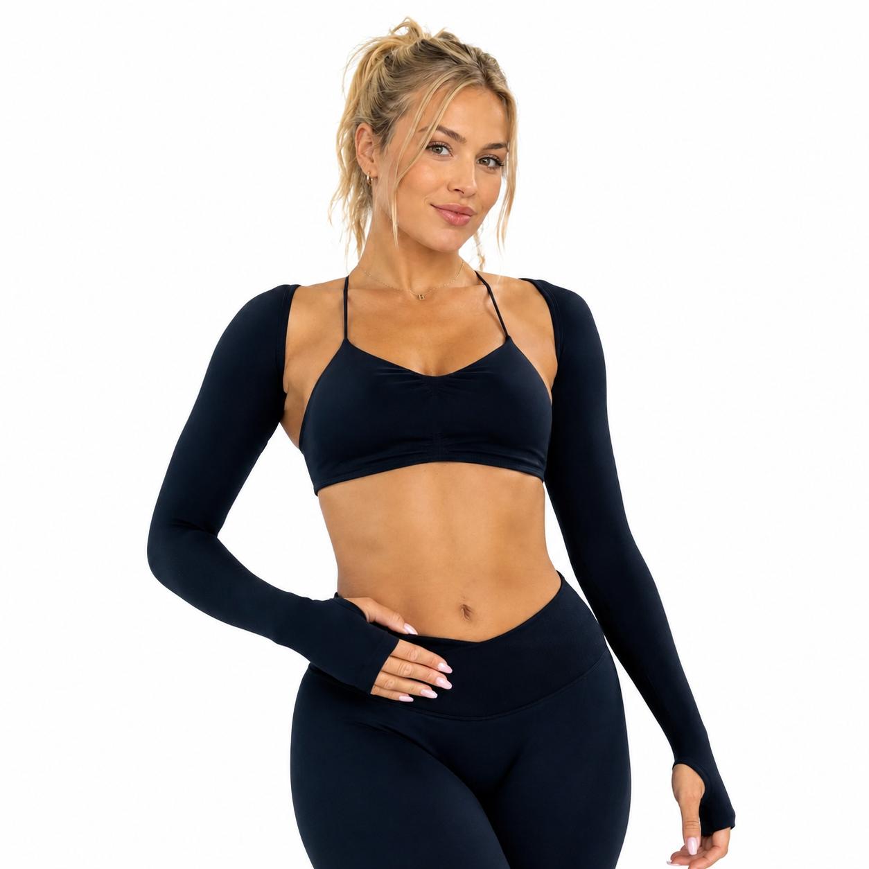 3 Piece Vision Shrug and Vision Sports Bra and Impact Shorts|4.5'