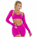 3 Piece Vision Shrug and Vision Sports Bra and Impact Shorts|4.5'