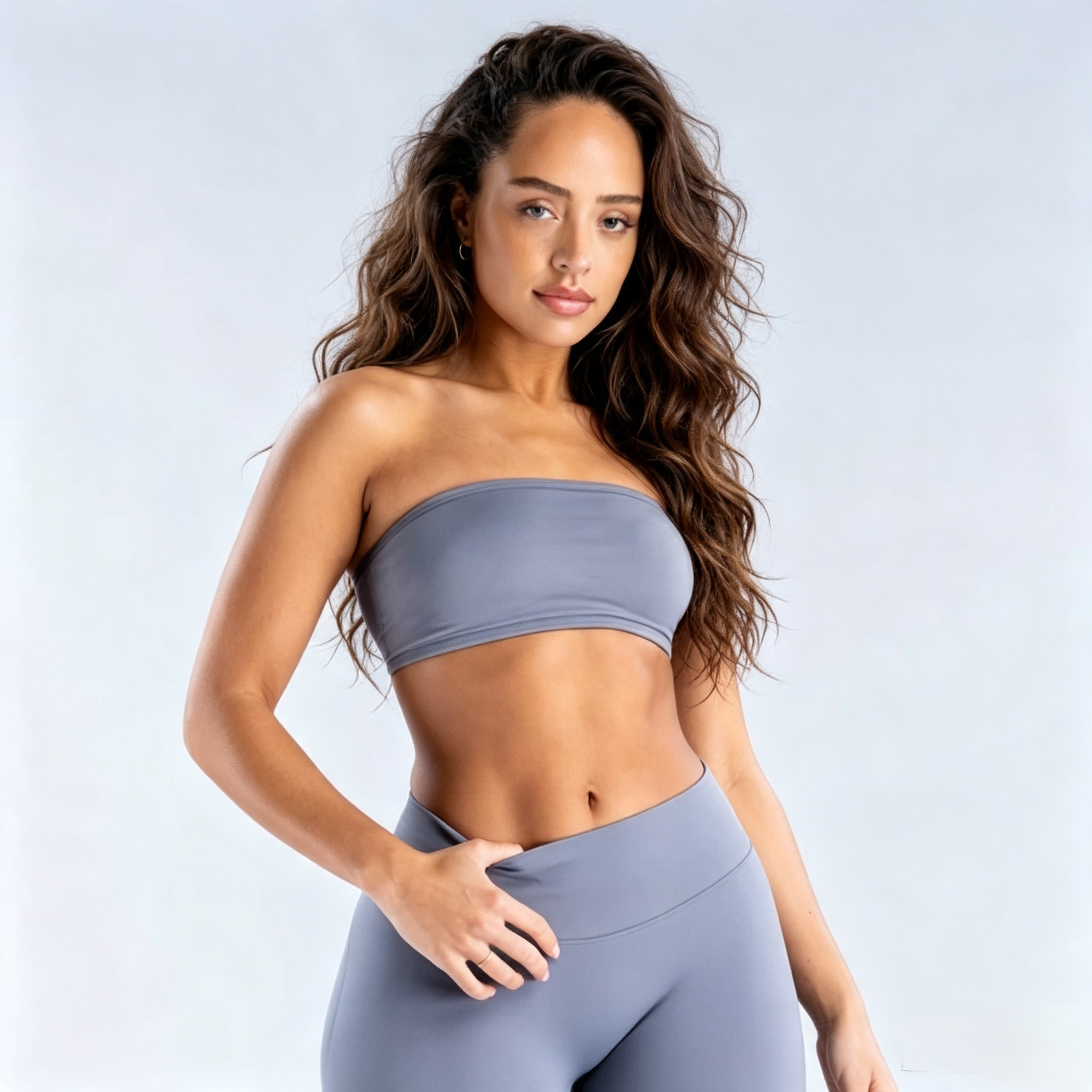 Impact Backless Bandeau and Impact Shorts|4.5' Two-piece set(With LOGO)
