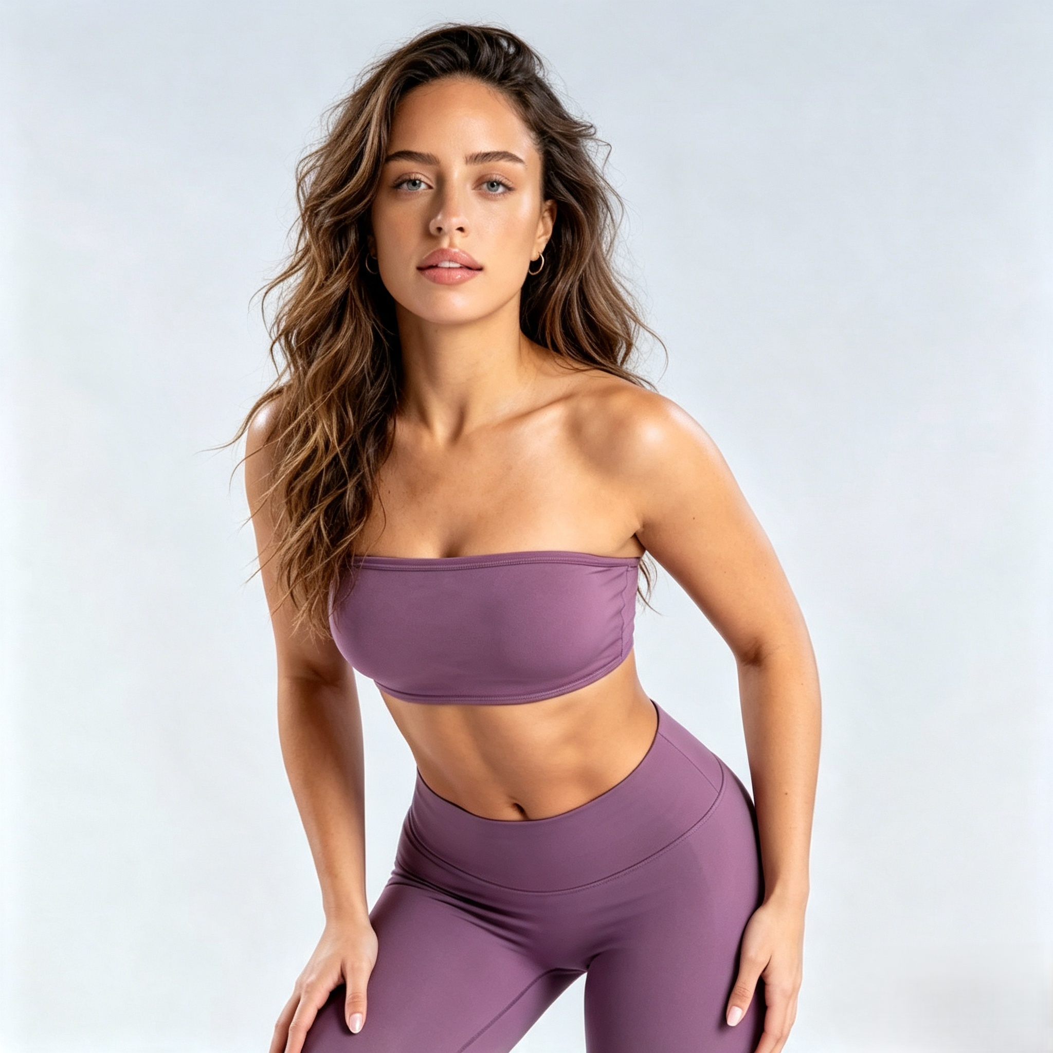 Impact Backless Bandeau and Impact Shorts|4.5' Two-piece set(With LOGO)
